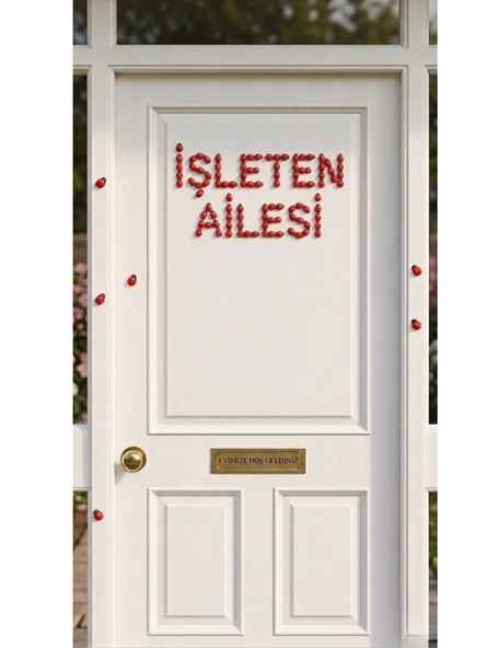 Mucit Home 50 Adet Uğur Böceği Mini Kapı Süsü Aile İsmine Özel Sayıda -Çok Amaçlı Kullanım ürün görseli 1