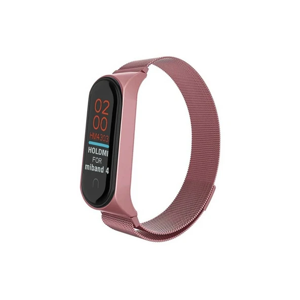 Xiaomi Mi Band 4 Metal Mıknatıslı Kordon (saat Değildir) - Rose ürün görseli 1