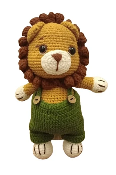 Sevimli Aslancık Amigurumi Organik Oyuncak ürün görseli 1