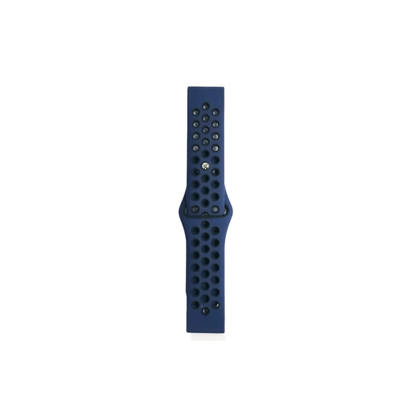 Watch 20mm Spor Delikli Kordon (saat Değildir) - Lacivert-siyah ürün görseli 1