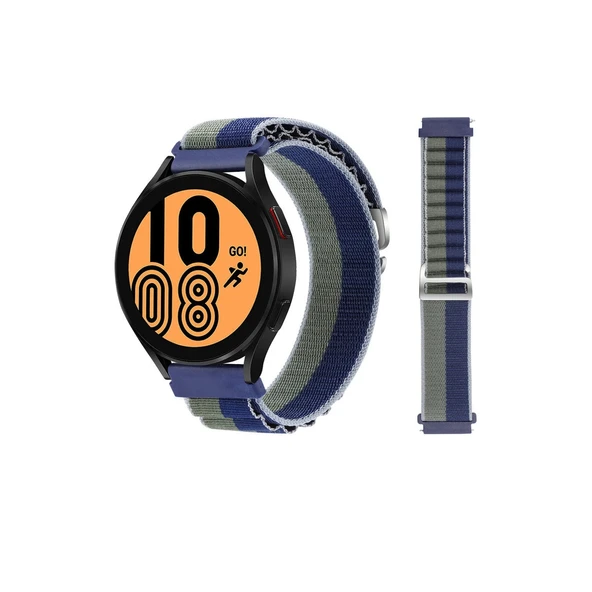 Watch 20mm Kr410 Kumaş Kordon (saat Değildir) - Lacivert-yeşil ürün görseli 1
