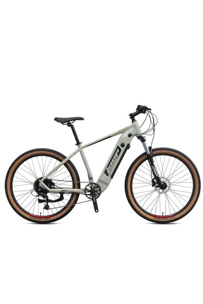 Loop EXPLORER - 27.5 - MTB - 9 Vites - H.Disc - Elektrikli - Parlak Bej-Kırmızı/Siyah ürün görseli 1