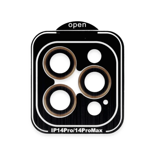 iPhone 15 Pro Max Pvd Metal Kamera Lens - Turuncu ürün görseli 1