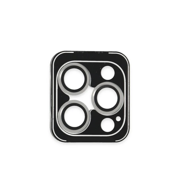 iPhone 16 Pro Max Pvd Metal Kamera Lens - Gümüş ürün görseli 1