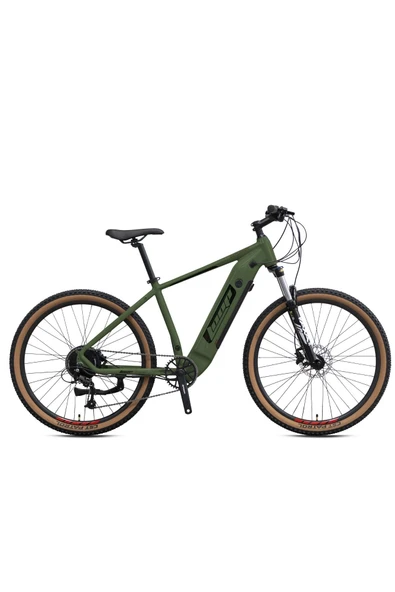 Loop EXPLORER - 27.5 - MTB - 9 Vites - H.Disc - Elektrikli - Mat Yeşil-Mat Siyah/Füme ürün görseli 1