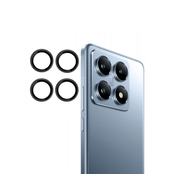Xiaomi Mi 14t Pro Pvd Metal Kamera Lens - Siyah ürün görseli 1