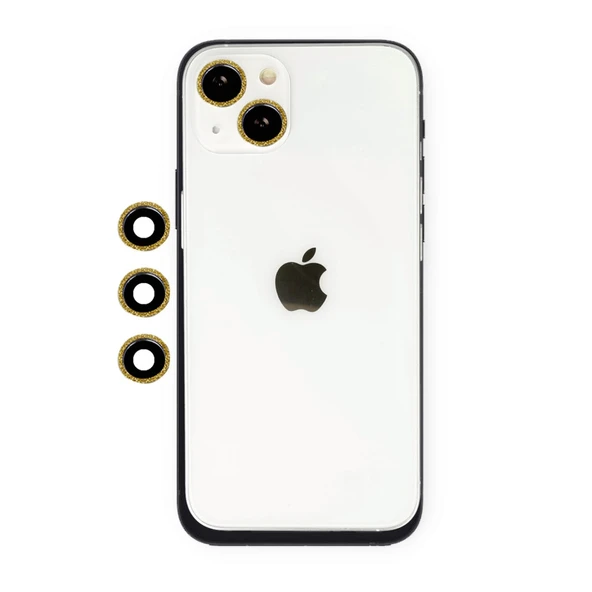 iPhone 14 Shine Kamera Lens - Gold ürün görseli 1