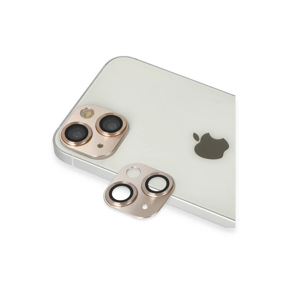 iPhone 13 Pers Alüminyum Kamera Lens - Gold ürün görseli 1