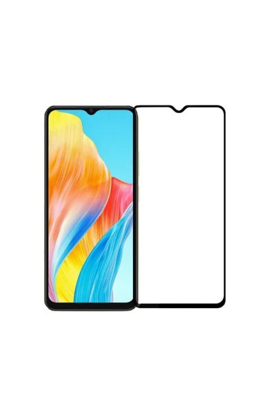 Oppo A38 Uyumlu 5D Glas Full Cam Koruyucu (Siyah) NT-111491 ürün görseli 1