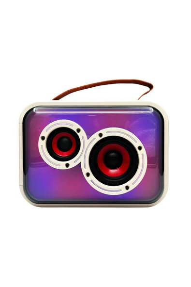 K13 Karaoke Box Kablosuz Hoparlör - Speaker (Krem) NT-108818 ürün görseli 1