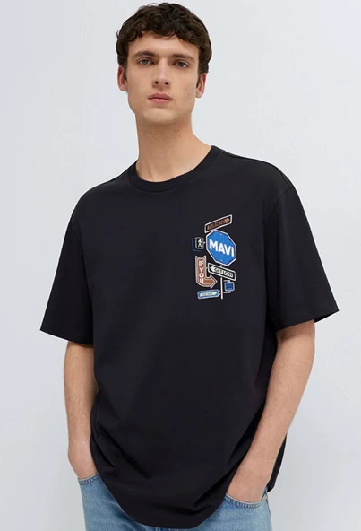 Mavi M0613391 Mavi Baskılı Tişört Erkek T-Shirt ürün görseli 1
