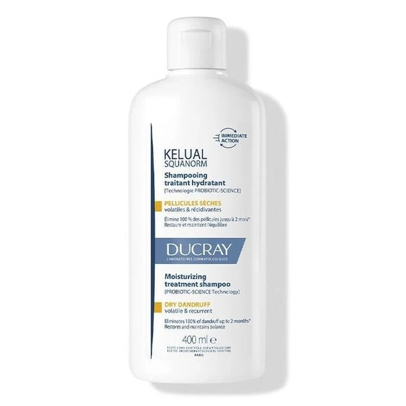 Ducray Kelual Squanorm Dry Dandruff Shampoo 400 ml ürün görseli 1