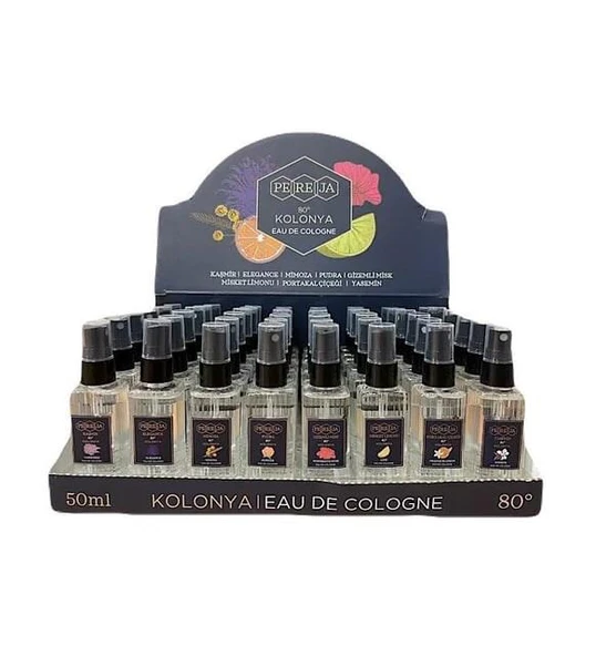 Pereja Parfümlü Kolonya 50 ml - 48li Karma Stant ürün görseli 1