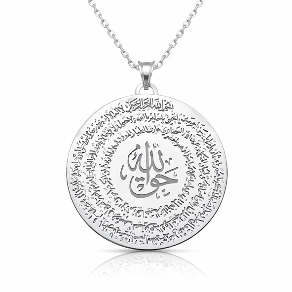 Gümüş El Hakkanî Mührü Bayan Kolye ürün görseli 1
