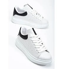 Alexander McQueen Beyaz Siyah - Resim 5
