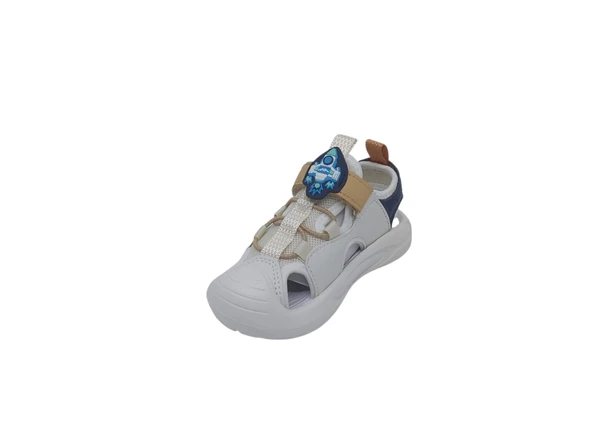 Vicco Rocket Işıklı Çocuk Bej Sandalet - Resim 3