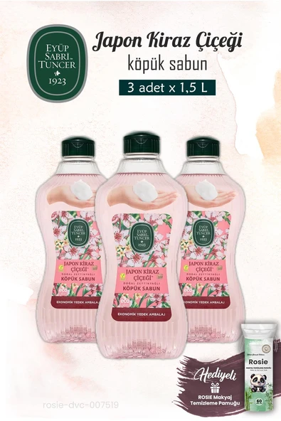 Köpük Sabun 3'lü Japon Kiraz 1.5 L ve ROSIE ürün görseli 1