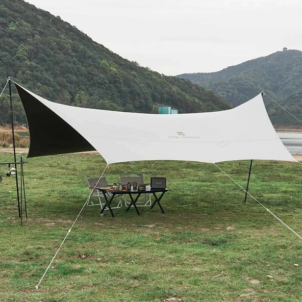 Su Geçirmez Direkli Tente 440x440x220cm Oxford Kumaş Tarp Kamp Gölgeliği ürün görseli 1