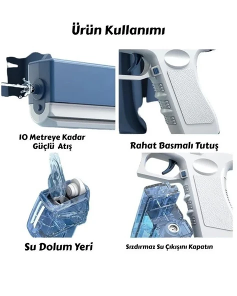 Şarjlı Hazneli Su Tabancası - Resim 3