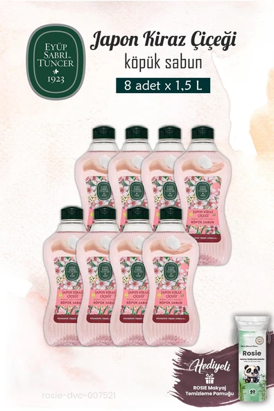 Japon Kiraz Çiçeği 8 adet Köpük Sabun 1.5 L ve ROSIE ürün görseli 1