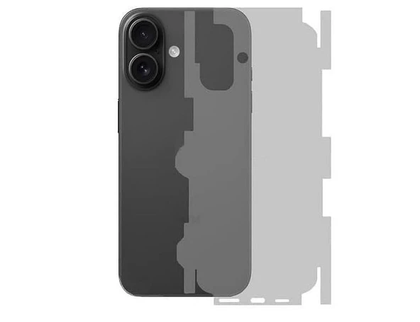 Iphone 16 Plus ile Uyumlu 360 Arka Kaplama   Mat Şeffaf ürün görseli 1