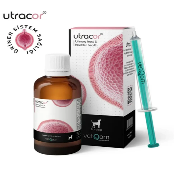 vetQom Utracor Köpek Üriner Sistem ve Mesane Sağlığı Likit Takviyesi (90 ml) ürün görseli 1
