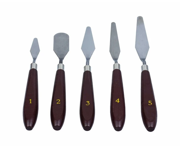 Çelik Spatula Seti 5 Li Set ürün görseli 1