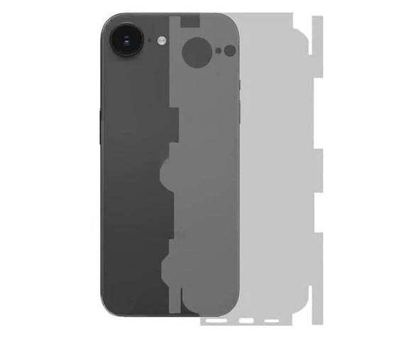 Iphone 16E ile Uyumlu 360 Arka Kaplama   Mat Şeffaf ürün görseli 1