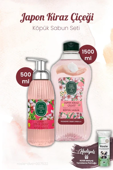 Japon Kiraz Çiçeği Köpük Sabun 500 ve 1500 ml, ROSIE ürün görseli 1