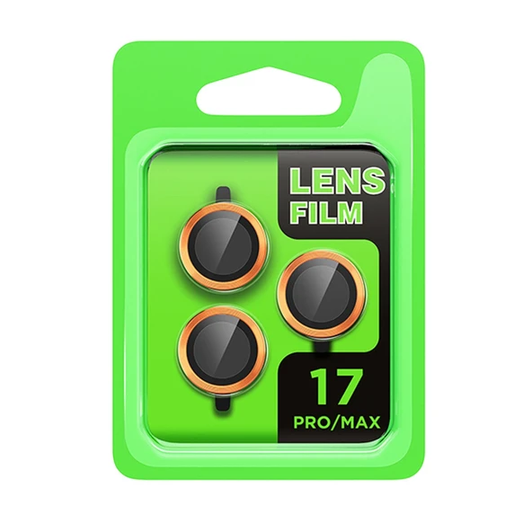Apple İphone 17 Pro Raze Metal Kamera Lens - Turuncu ürün görseli 1