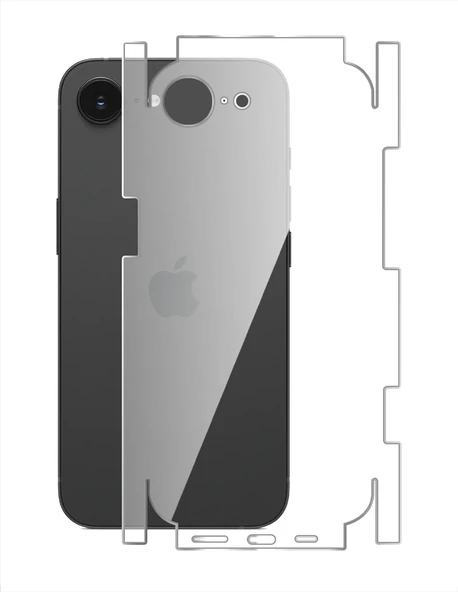 Iphone 16E ile Uyumlu 360 Arka Kaplama   Şeffaf ürün görseli 1