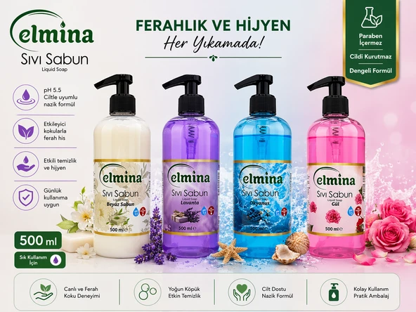ELMINA SIVI SABUN 500ML OKYANUS ürün görseli 1