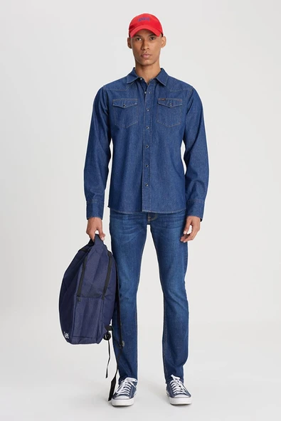 Luke Jean Pantolon Springfield Springfield 32 34 - Resim 6