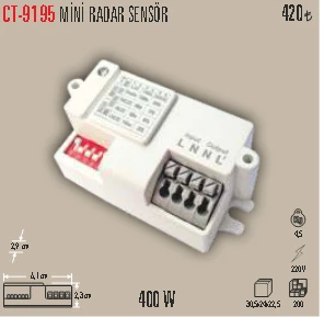 CT-9195 Mini Radar Sensör ürün görseli 1