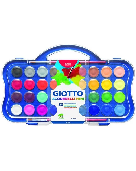Giotto Aquarelli Mini 36 Renk Sulu Boya 23 mm ürün görseli 1
