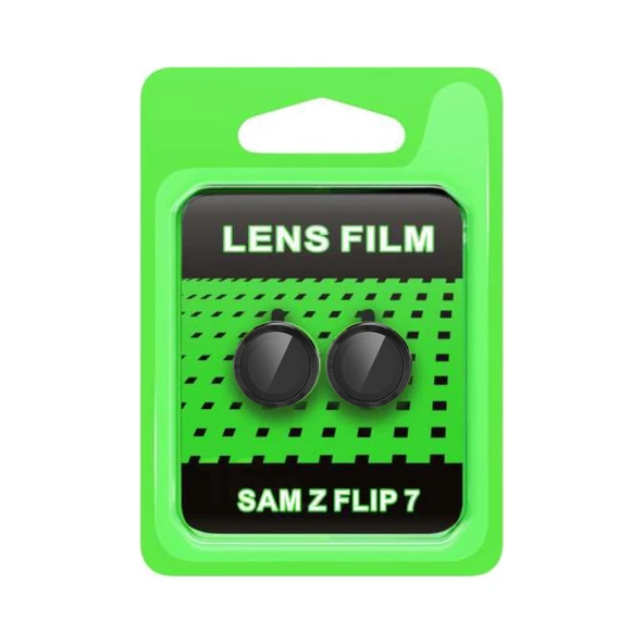 Samsung Galaxy Z Flip 7 Raze Metal Kamera Lens - Siyah ürün görseli 1