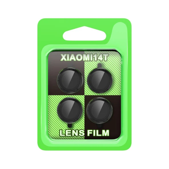 Xiaomi Mi 14t Raze Metal Kamera Lens - Siyah ürün görseli 1