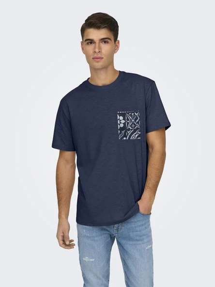 ONSPERRY LIFE REG LEAF SS POCKETTEE Blue Nights Blue Nights M ürün görseli 1