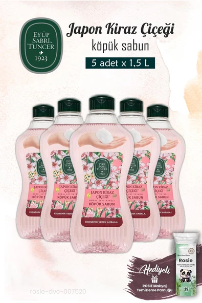 5 Adet Japon Kiraz Çiçeği Köpük Sabun 1.5 L ve ROSIE ürün görseli 1