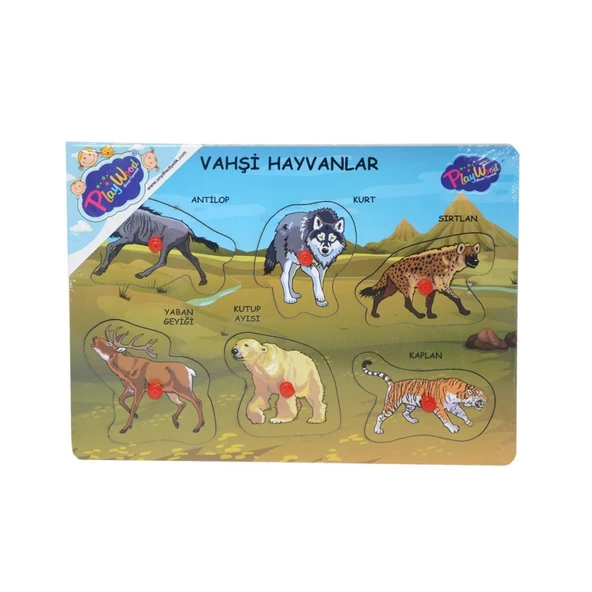 ONY-328 329 Onyıl, Ahşap Tutmalı Vahşi Hayvanlar ürün görseli 1