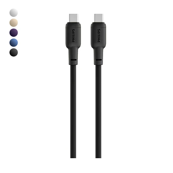 Philips DLC6541C 60W Type-C to Type-C Şarj Kablosu 1.2m ürün görseli 1