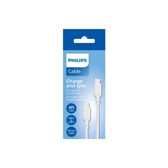 Philips DLC6541C 60W Type-C to Type-C Şarj Kablosu 1.2m - Resim 7