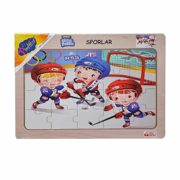 ONY-85-86-87-88 Ahşap Eğitici Puzzle Sporlar -Onyıl ürün görseli 1