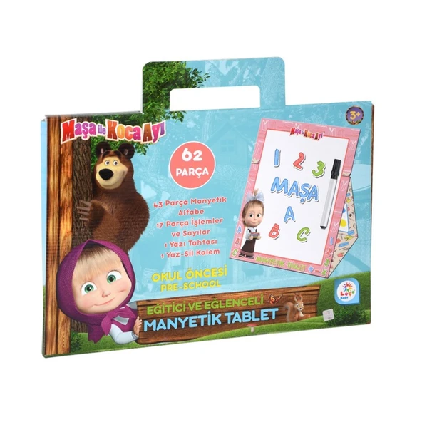 MS7582 Maşa ile Koca Ayı Manyetik Tablet / +3 yaş ürün görseli 1