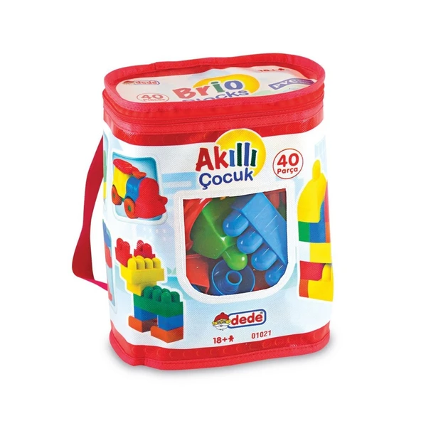 01021  Akıllı Çocuk Blokları 40 Parça - Resim 2