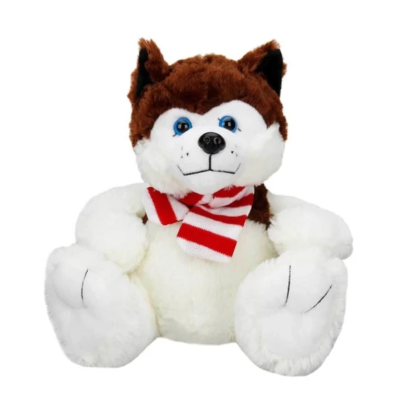 1030 Oturan Husky Atkılı Köpek 30 cm ürün görseli 1