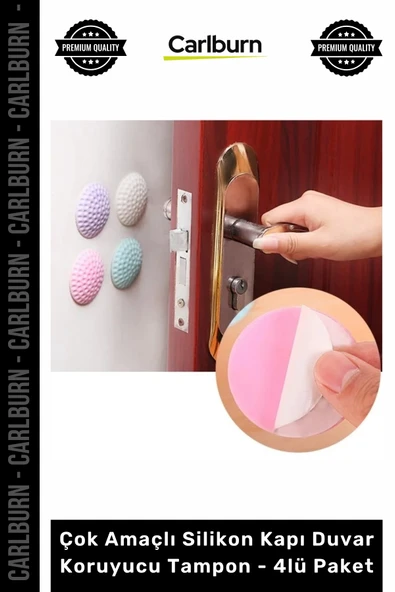 Özel Üretim Darbe Emici Beyaz Mobilya Çok Amaçlı Silikon Kapı Duvar Koruyucu Tampon 4lü Paket ürün görseli 1