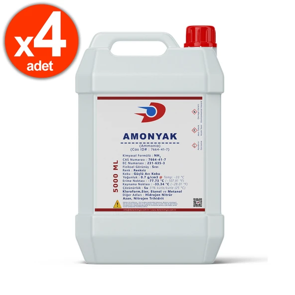 Amonyak - 20 Litre (%25 Sulu Amonyak, Amonyum Hidroksit) ürün görseli 1