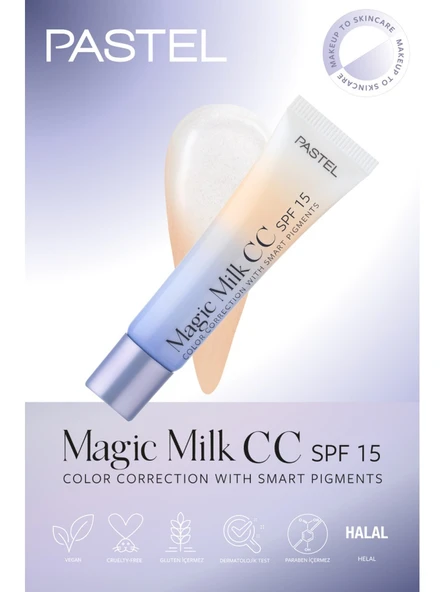 PASTEL MAGIC MILK SPF15 CC WITH SMART PIGMENTS 51 - MEDIUM DEEP - Resim 3
