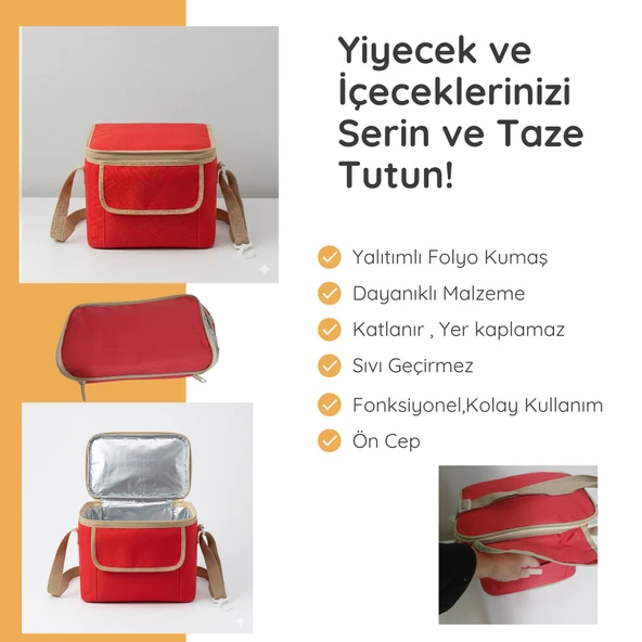11 LT Midi Lux Outdoor Kamp Termal Çanta - Resim 2
